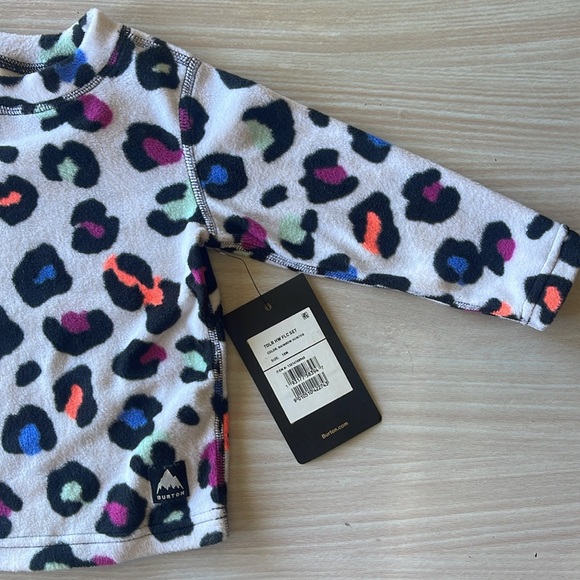 Burton 18 month leopard print fleece long sleeve shirt - Picture 6 of 8